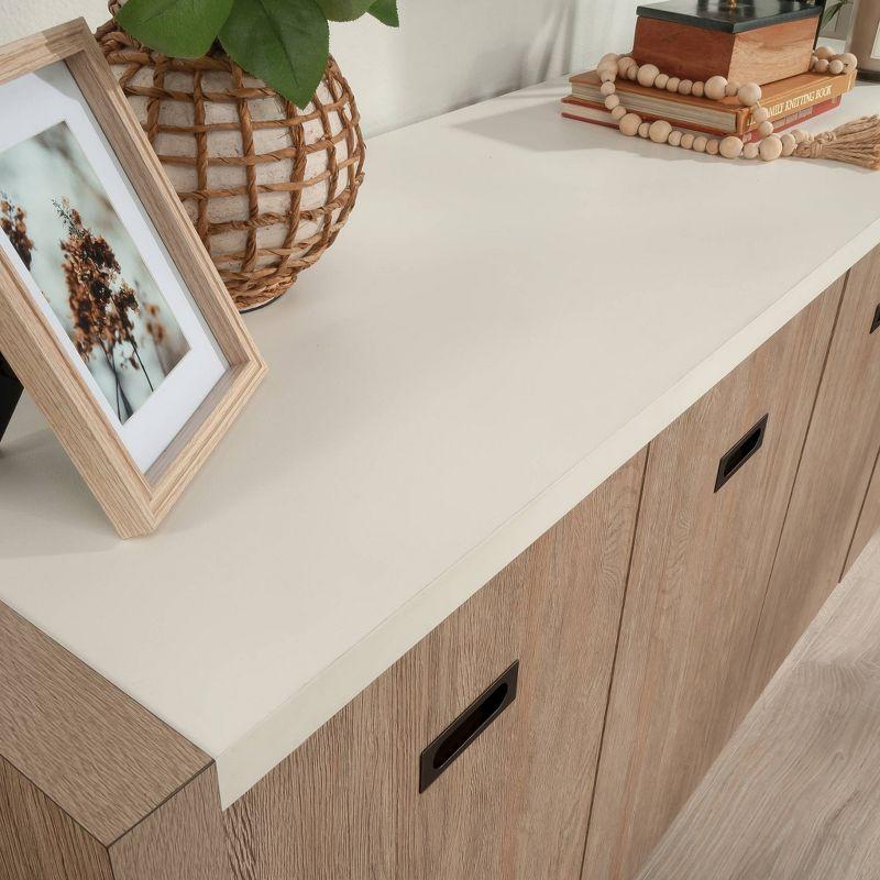 Inbox Zero Eraclio 65.984'' Wide 2 - Shelf Credenza with Cable Management