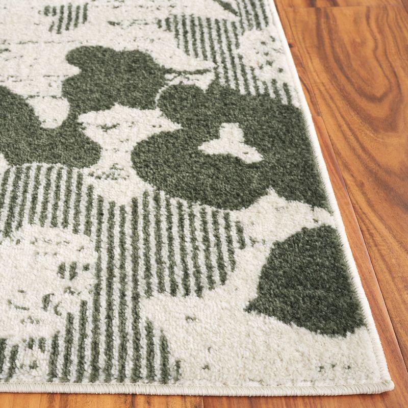 Adirondack ADR114 Machine Made Indoor Area Rug - Ivory/Dark Green - 9'x12' - Safavieh
