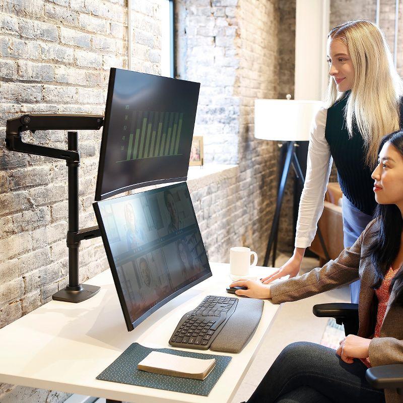 Ergotron Desk Mount for Monitor Display TV Matte Black