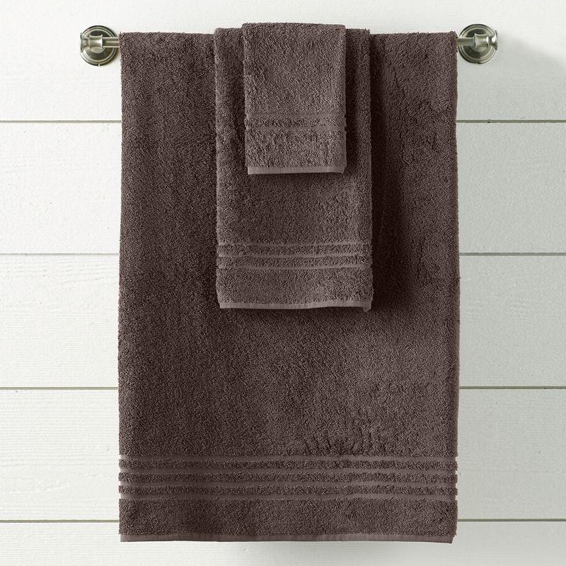 Brown Turkish Cotton 6-Piece Towel Set