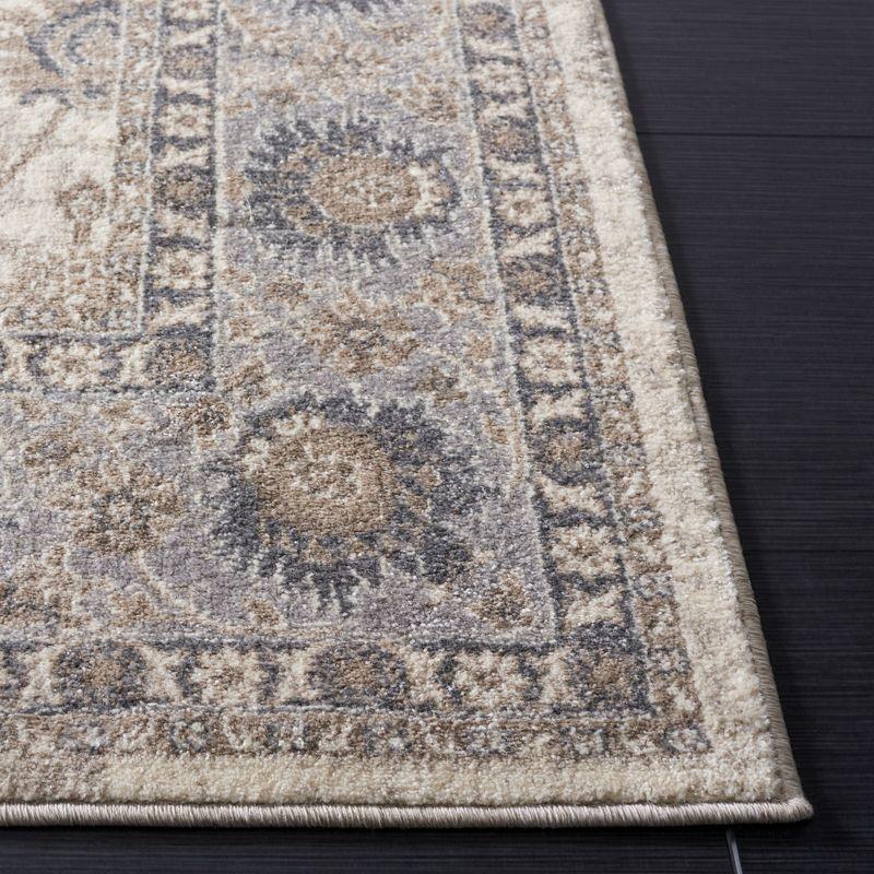 Sofia SOF330 Power Loomed Area Rug - Ivory/Grey - 5'1"x7'7" - Safavieh.