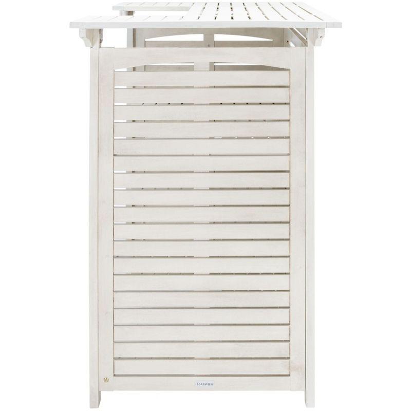 Monterey Patio Outdoor Bar Table - White - Safavieh