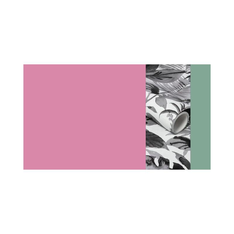 Tropical Leaves Peel & Stick Wallpaper Black/White - Opalhouse™: Removable Vinyl, Botanical Leaf Pattern, 27.5 Sq Ft Coverage