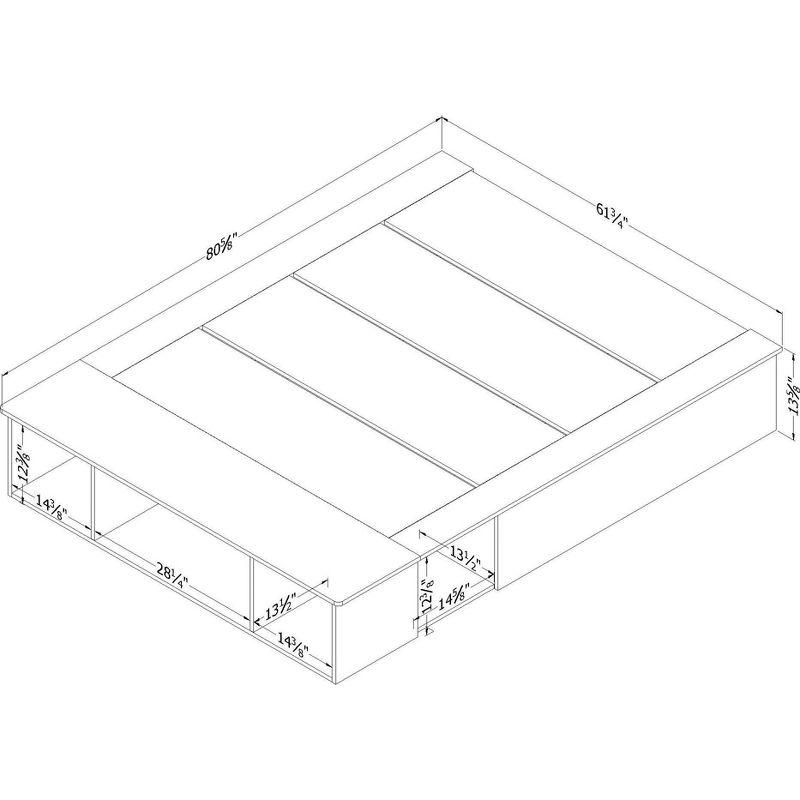 Vito Contemporary Storage Bed With Baskets