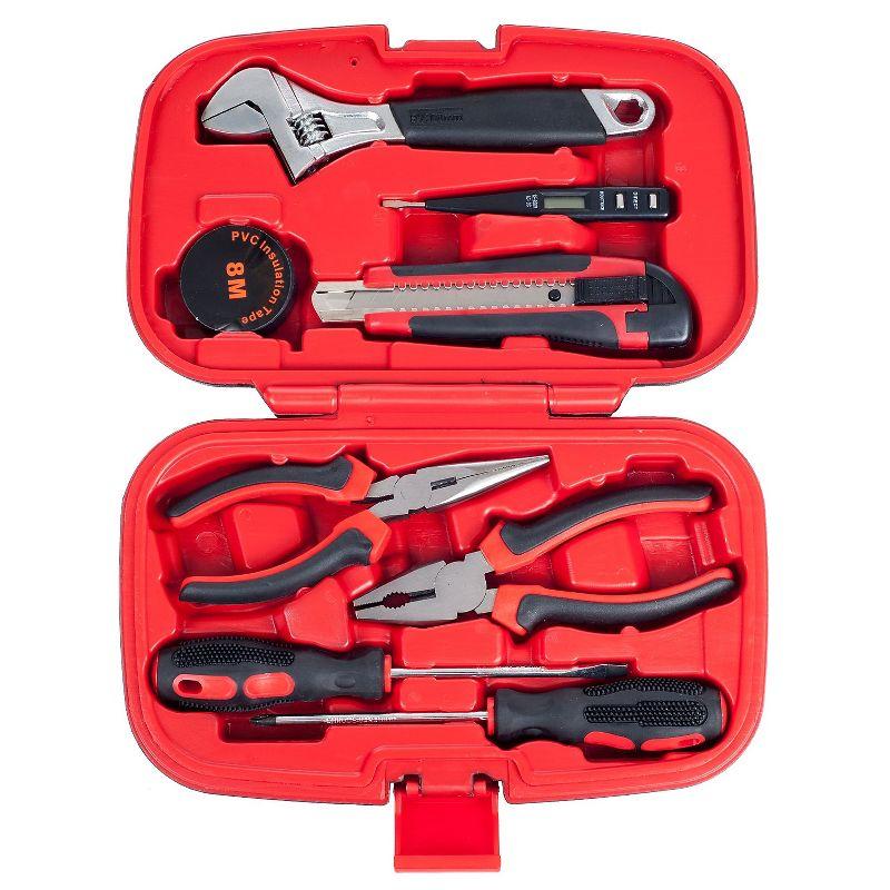 Stalwart Household Hand Tools - Includes Wrench, Screwdriver, Pliers, and More - Kit for Home, Car