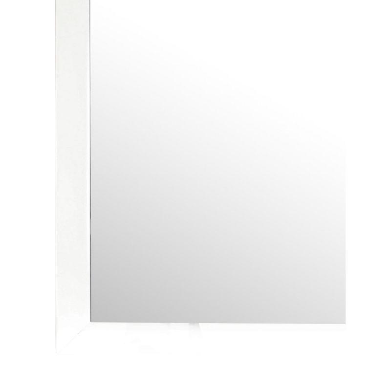 Passion Furniture Marilla 35 in. x 39 in. Modern Rectangle Framed Dresser Mirror