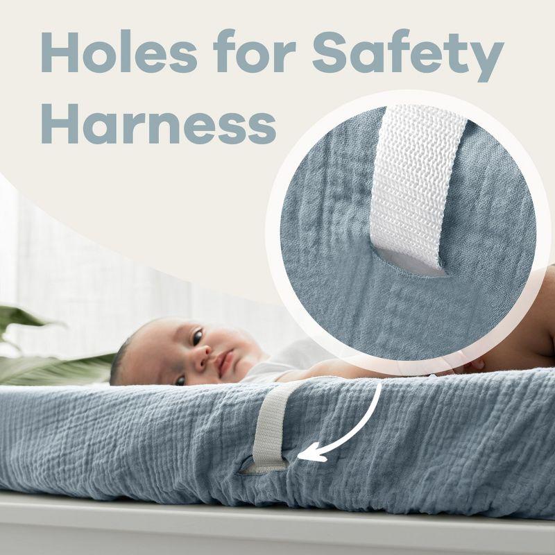 Comfy Cubs Comfy Cubs Muslin Fitted Changing Pad Cover, Changing Pad Sheets