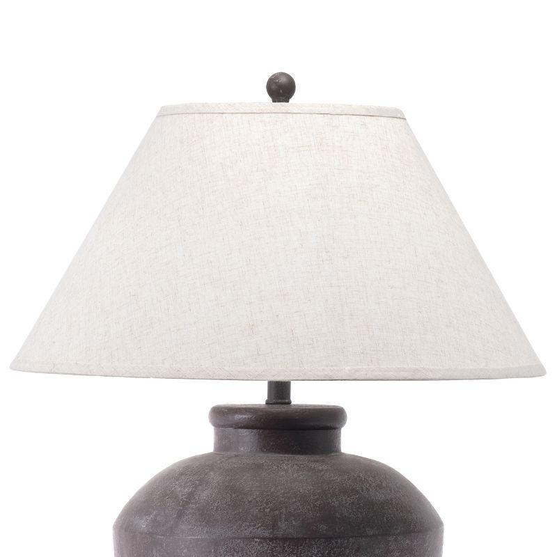 Lindos 30" Bronze Resin Table Lamp with Fabric Shade