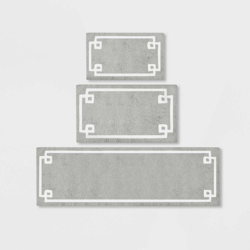 Madison Park 100% Cotton Tufted Bath Rug with Non-Slip Backing