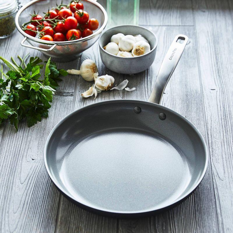 Gray 10" Aluminum Ceramic Nonstick Frying Pan