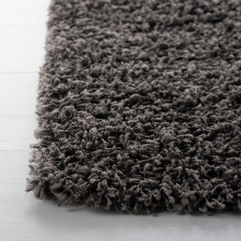 Athens Shag SGA119 Power Loomed Indoor Accent Rug - Dark Grey - 3'x5' - Safavieh