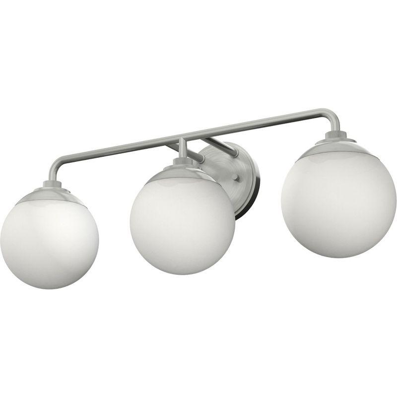 Hepburn Mid-Century Brushed Nickel 3-Light Vanity Sconce