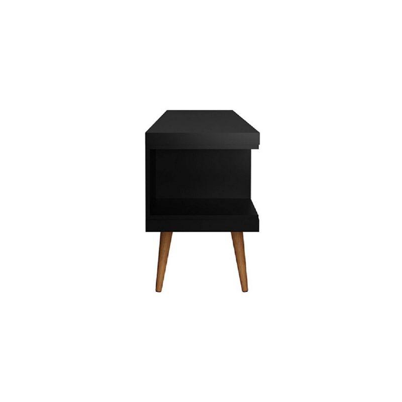 Utopia TV Stand for TVs up to 65" Black - Manhattan Comfort: Modern Media Console with Cable Management