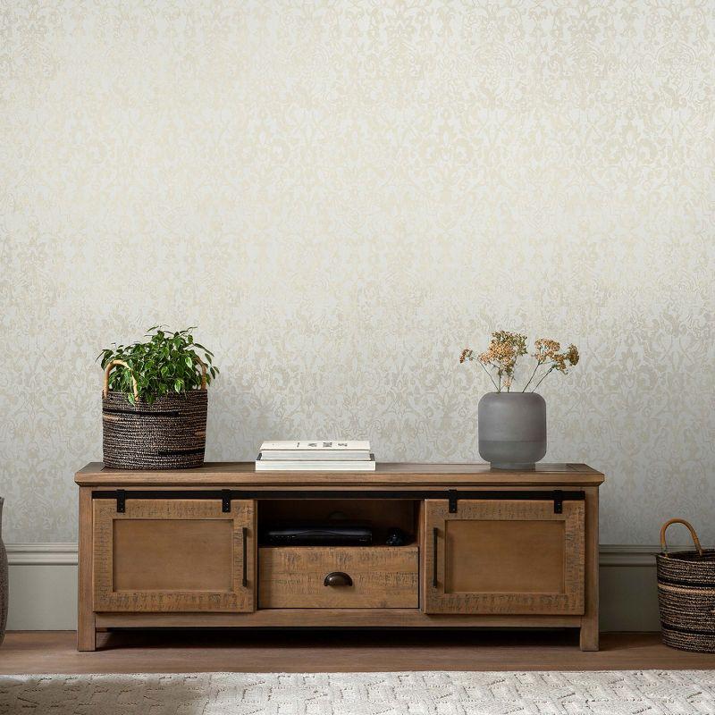 Majestic Damask Neutral Cream and Gold Wallpaper