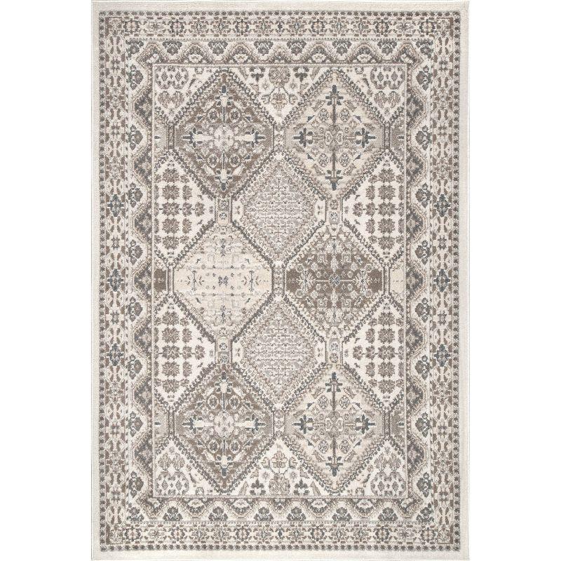 nuLOOM Becca Traditional Tiled Transitional Geometric Area Rug for Living Room Bedroom Dining Room Kitchen