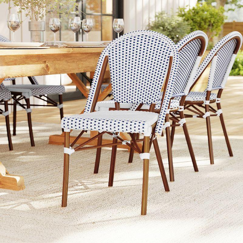 Martha Stewart Martha Stewart Lily Pond All-Weather Stackable Patio Bistro Dining Chairs (Set of 2)