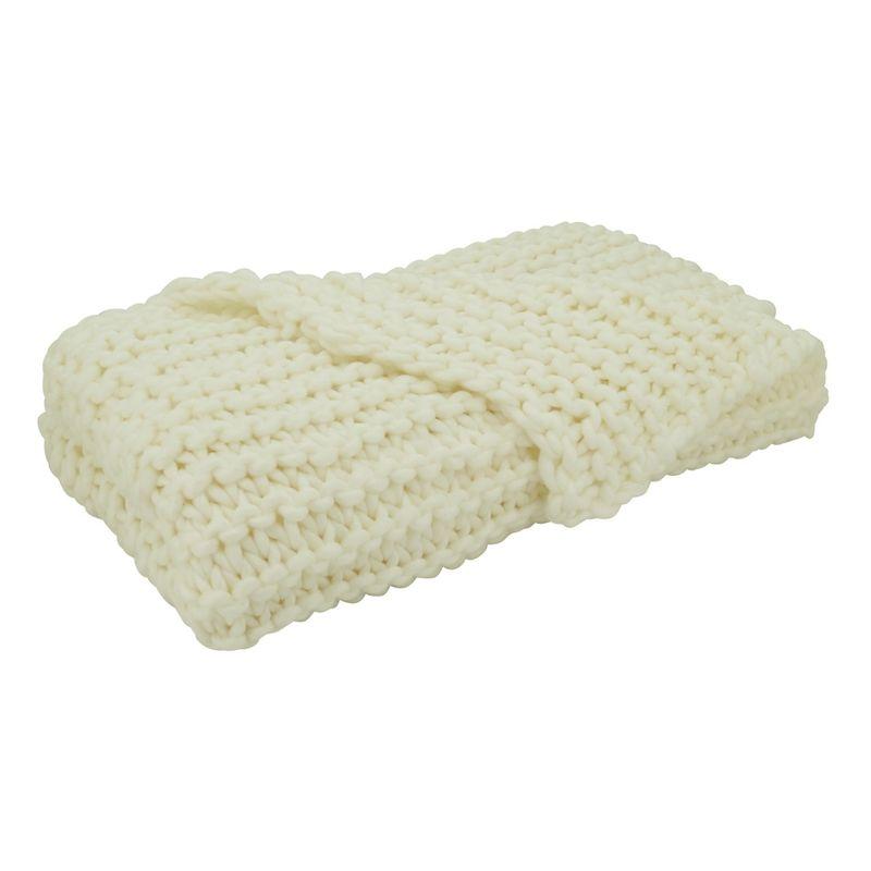 Sevan Collection Chunky Knit Throw Blanket