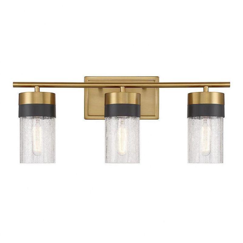 Savoy House Brickell 3 - Light Vanity in  Warm Brass