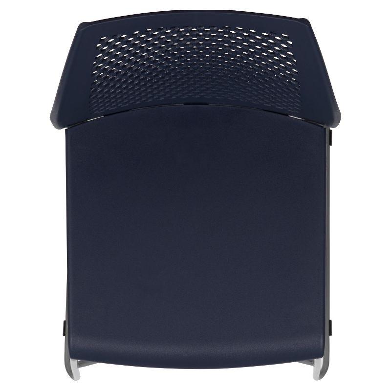 Flash Furniture Antonia 661 lb. Capacity Stack Chair with Air-Vent Back and Powder Coated Sled Base