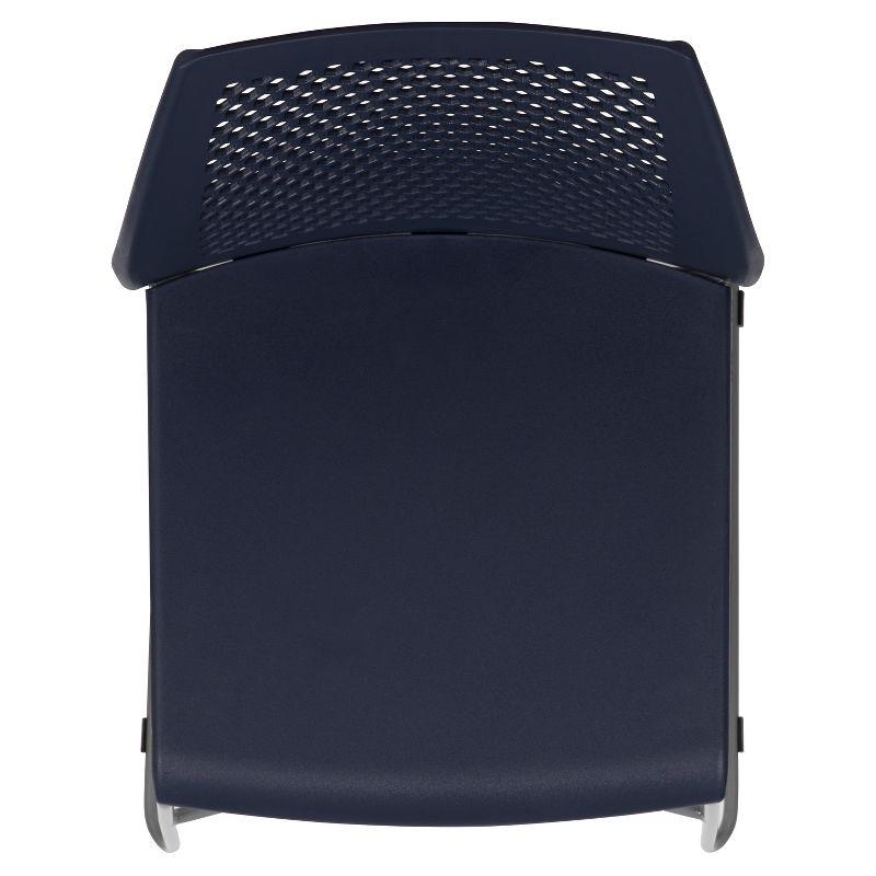 Antonia 661 lb. Capacity Stack Chair with Air-Vent Back and Powder Coated Sled Base