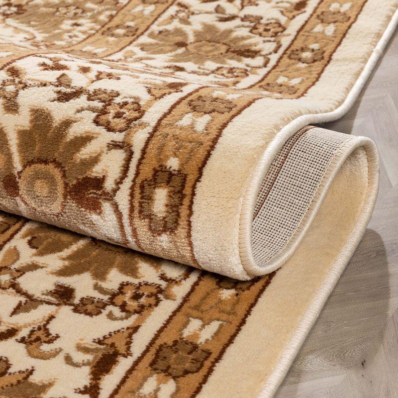 Well Woven Barclay Pyla Oriental Ivory Plush Pile Area Rug