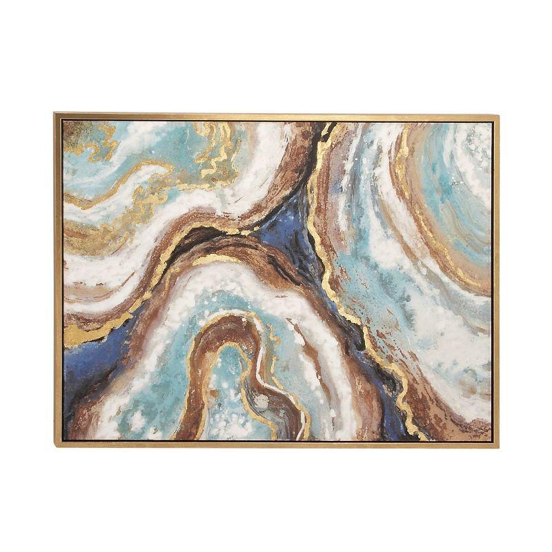 Canvas Geode Enlarge Slice Framed Wall Art - Olivia & May