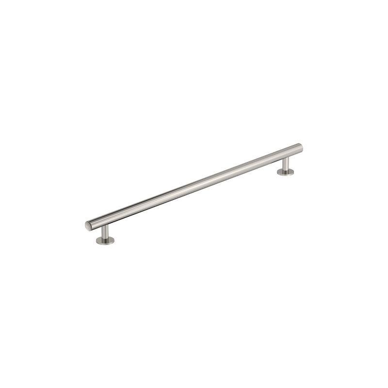 Polished Nickel 18-Inch Cylindrical Appliance Pull with Mounting Hardware