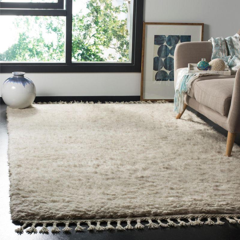 Janis Hand Knotted New Zealand Wool Solid Color Rug
