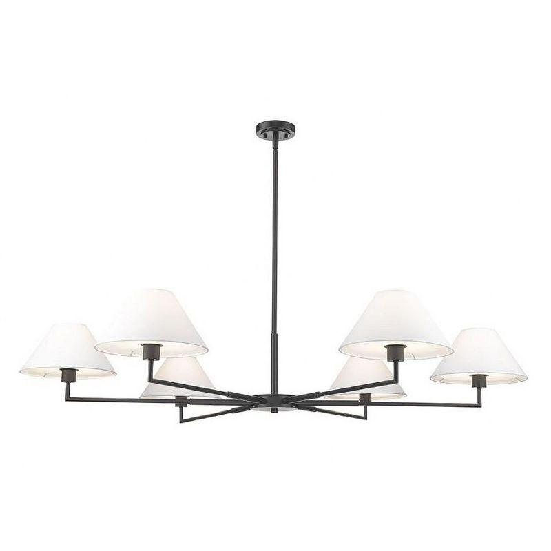 Z-Lite Leila 6 - Light Chandelier in  Matte Black