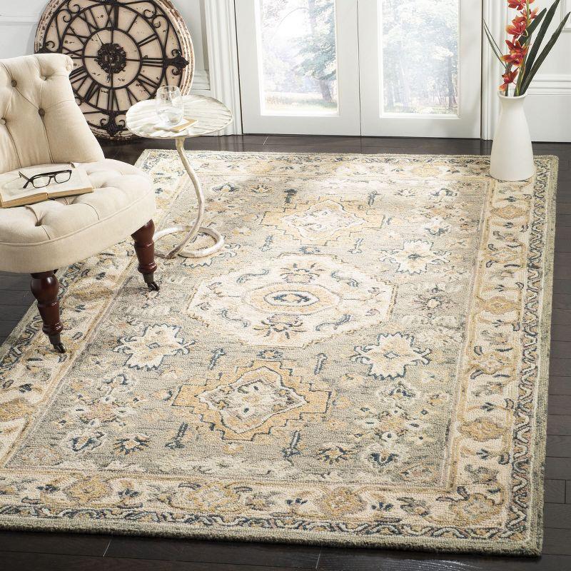 Aspen APN601 Hand Tufted Indoor Accent Rug - Moss/Ivory - 3'x5' - Safavieh