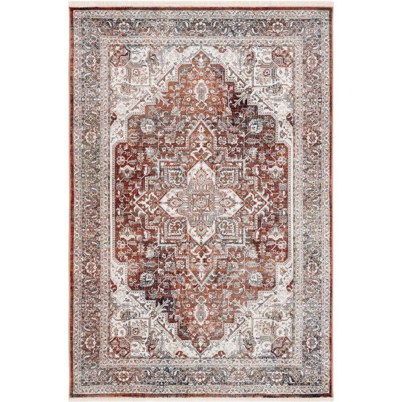 Vintage Persian VTP611 Power Loomed Area Rug - Red/Ivory - 5'3"x7'7" - Safavieh.