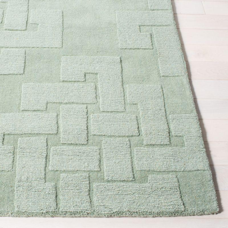 Martha Stewart Hand Tufted Wool Pile Geometric Rug