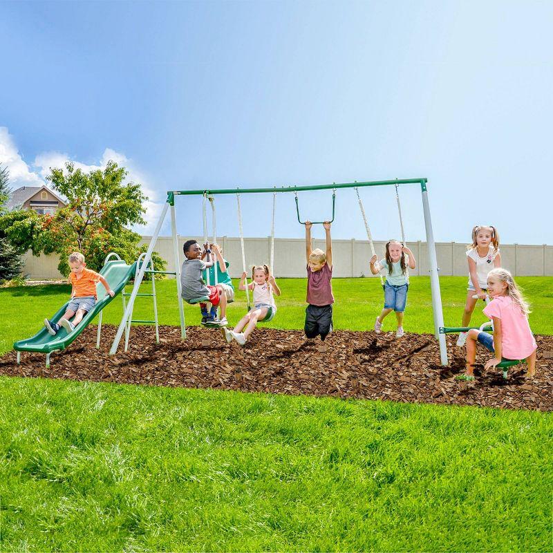 Sportspower Live Oak Metal with 6' Heavy Duty Double Wall Slide Swing Set