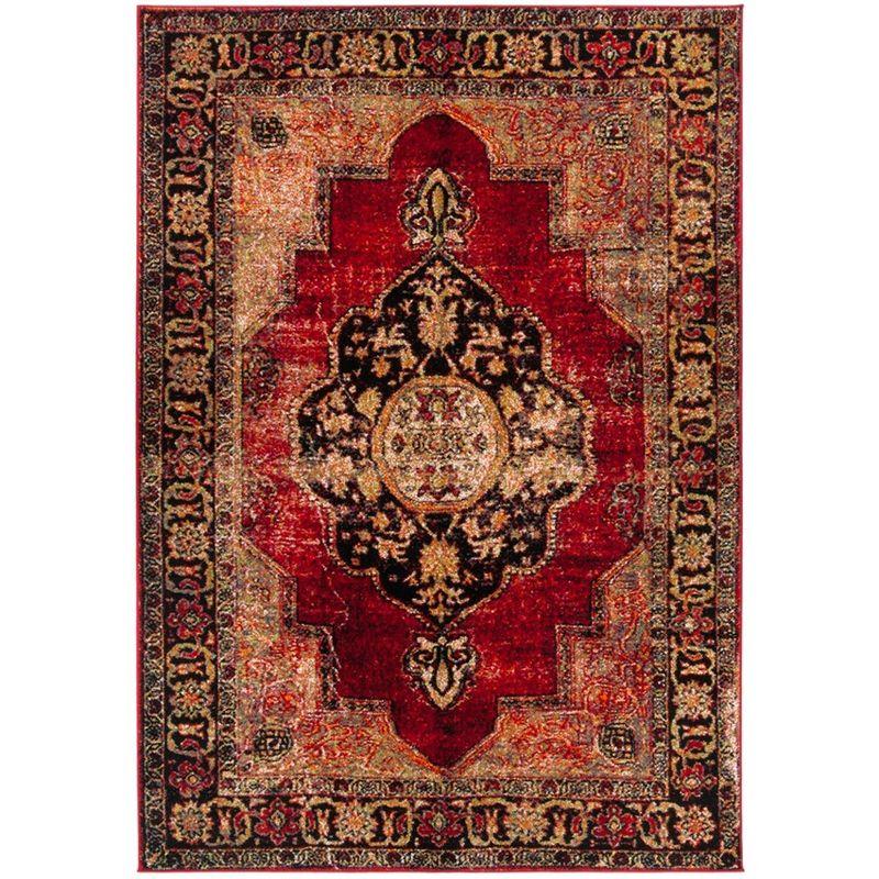 Vintage Hamadan VTH219 Power Loomed Indoor Area Rug - Red/Multi - 4'x6' - Safavieh.
