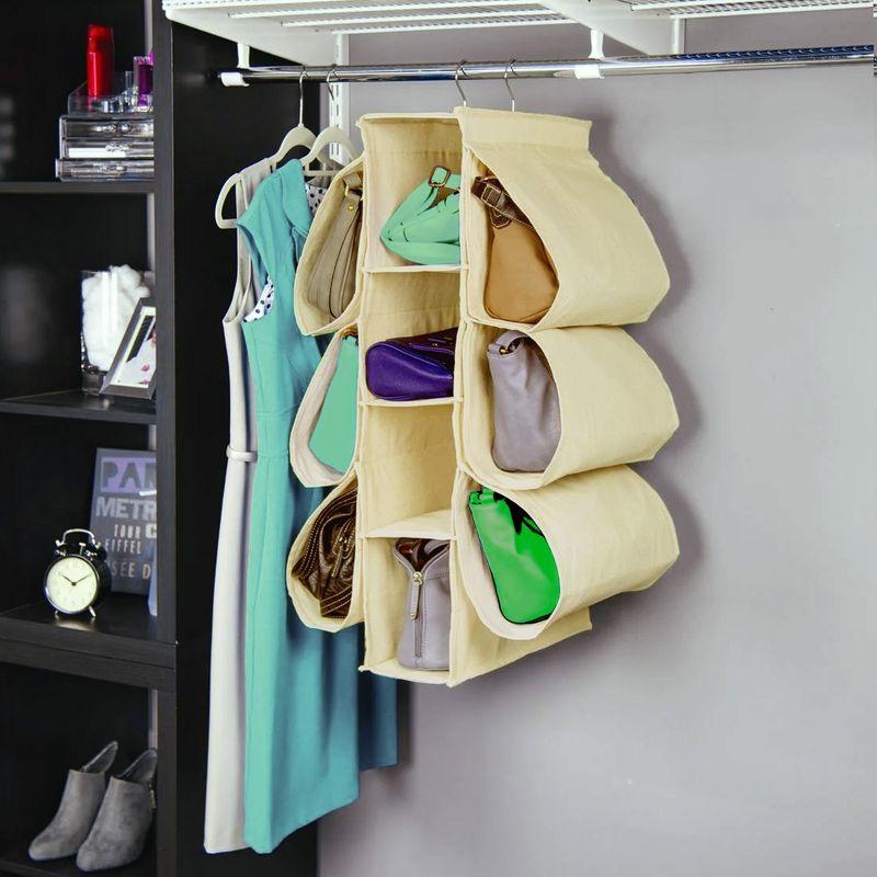 Canvas Hanging Purse Organizer