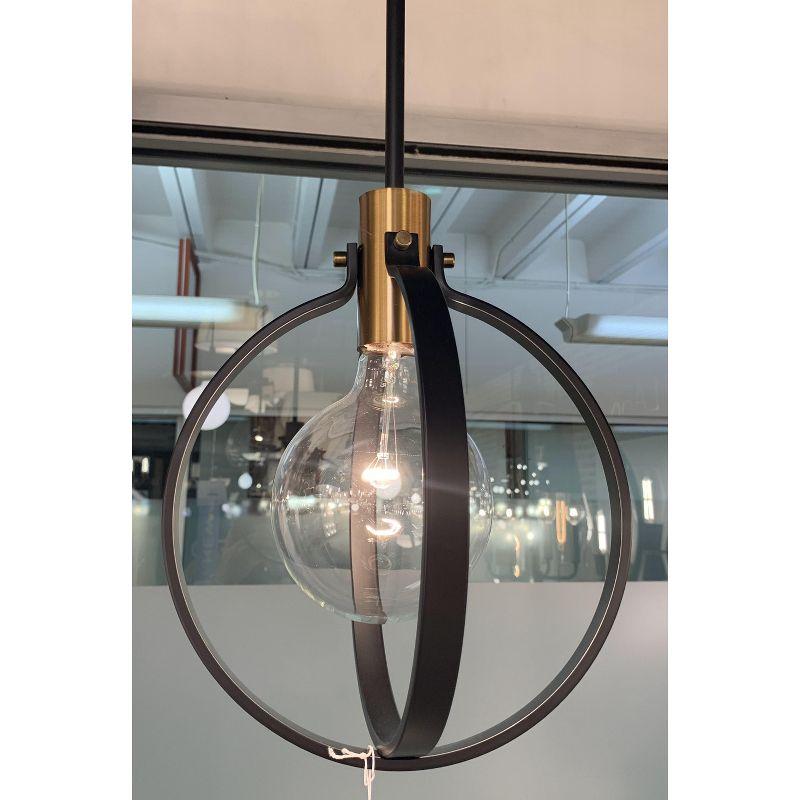 Lark Cirque 1 - Light Pendant in  Black/Lacquered Brass