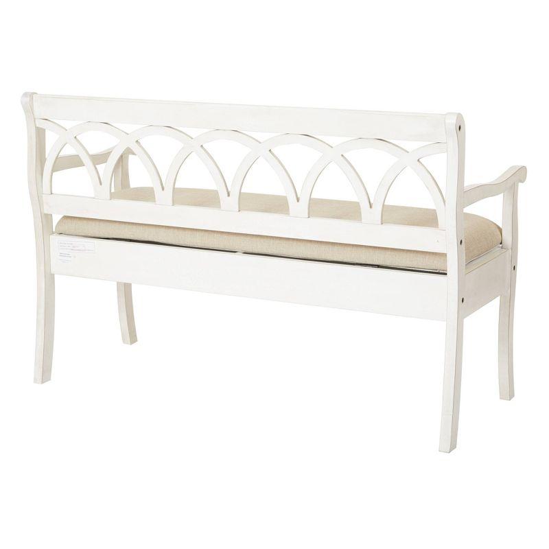 Coventry Storage Bench Beige/White - OSP Home Furnishings