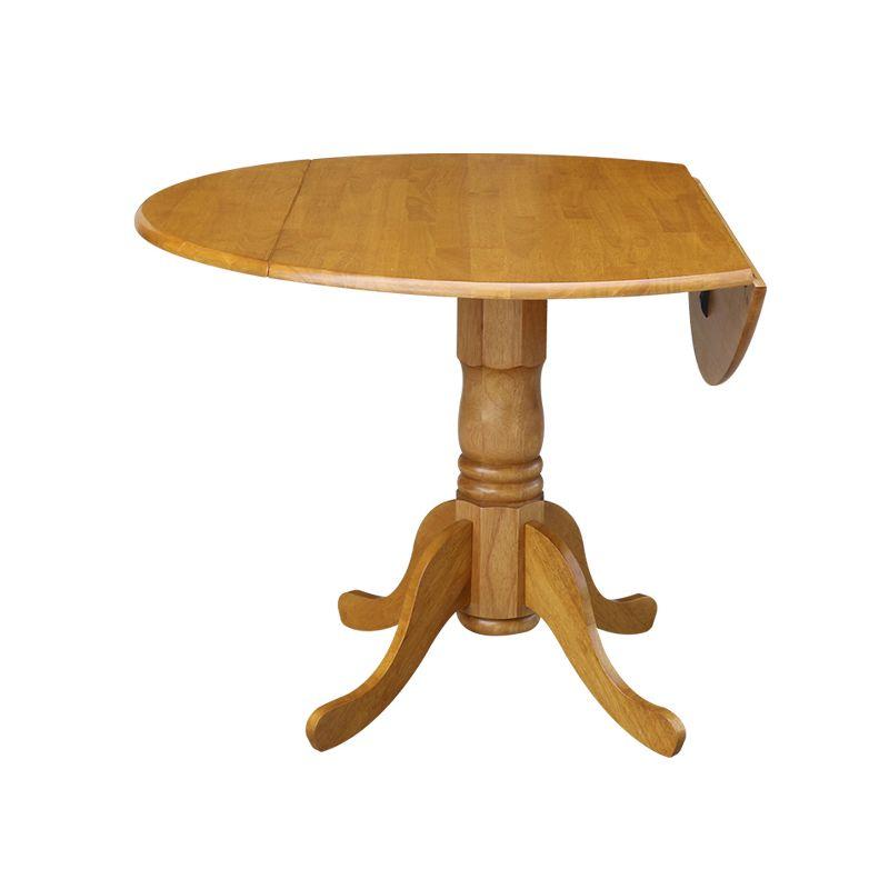 42" Mason Round Dual Drop Leaf Dining Table - International Concepts