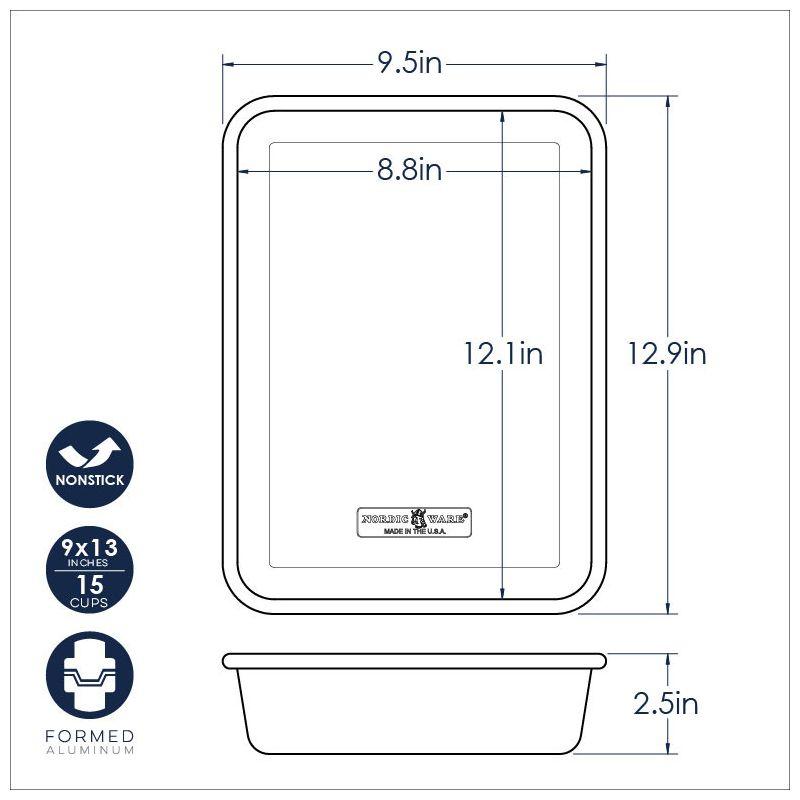 Nordic Ware Naturals® Nonstick 9" x 13" Rectangular Cake Pan