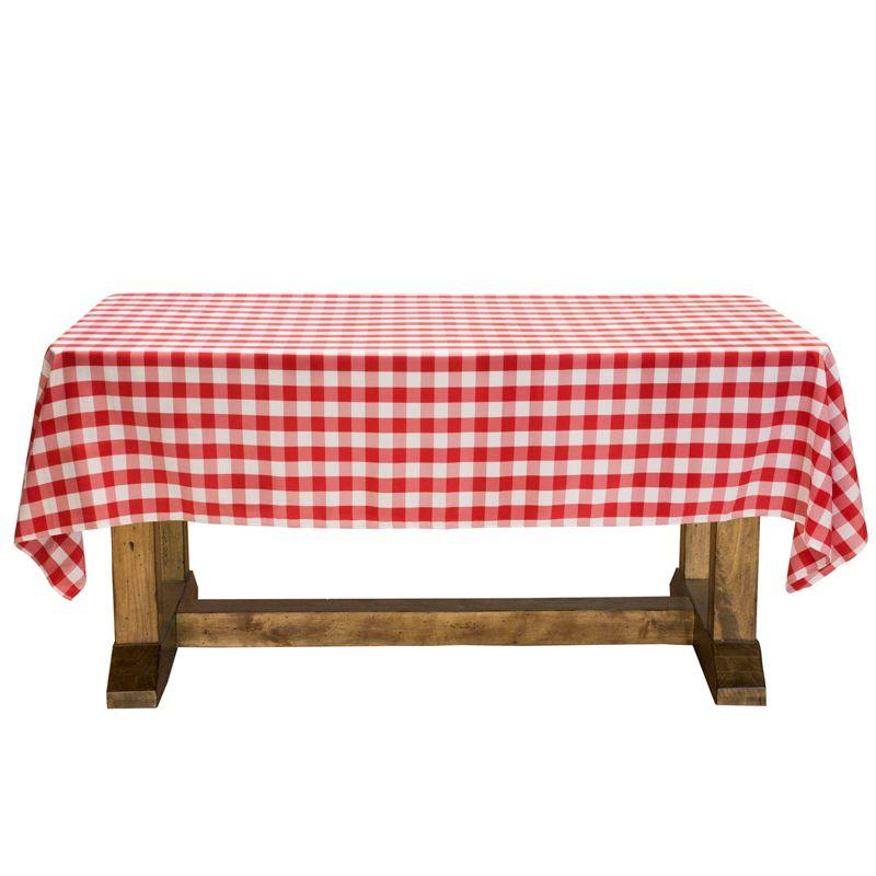 Lann's Linens Rectangular Checkered Tablecloth
