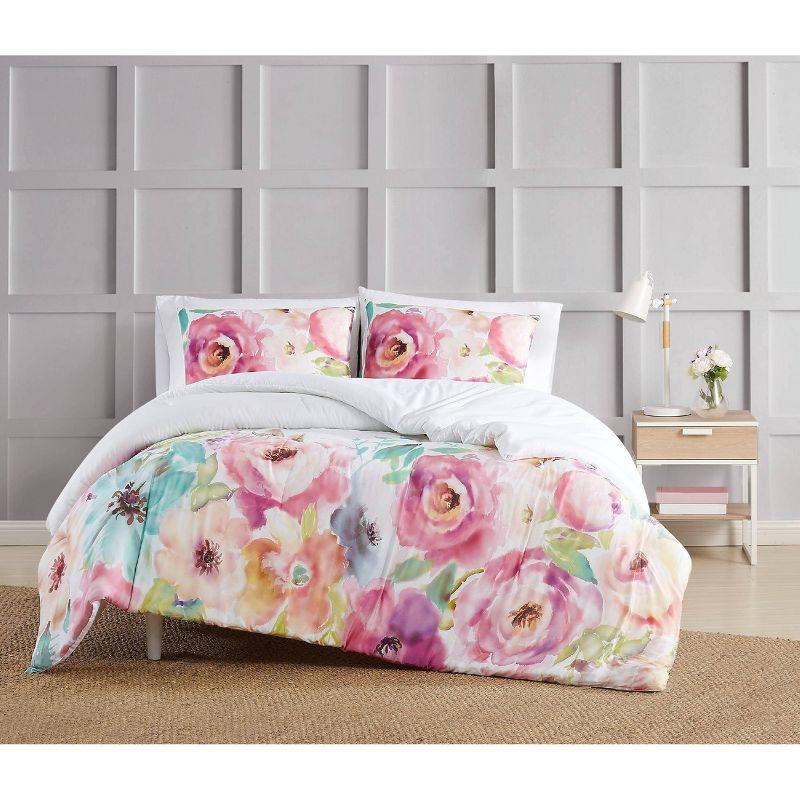 Christian Siriano Spring Flowers Duvet Cover Set