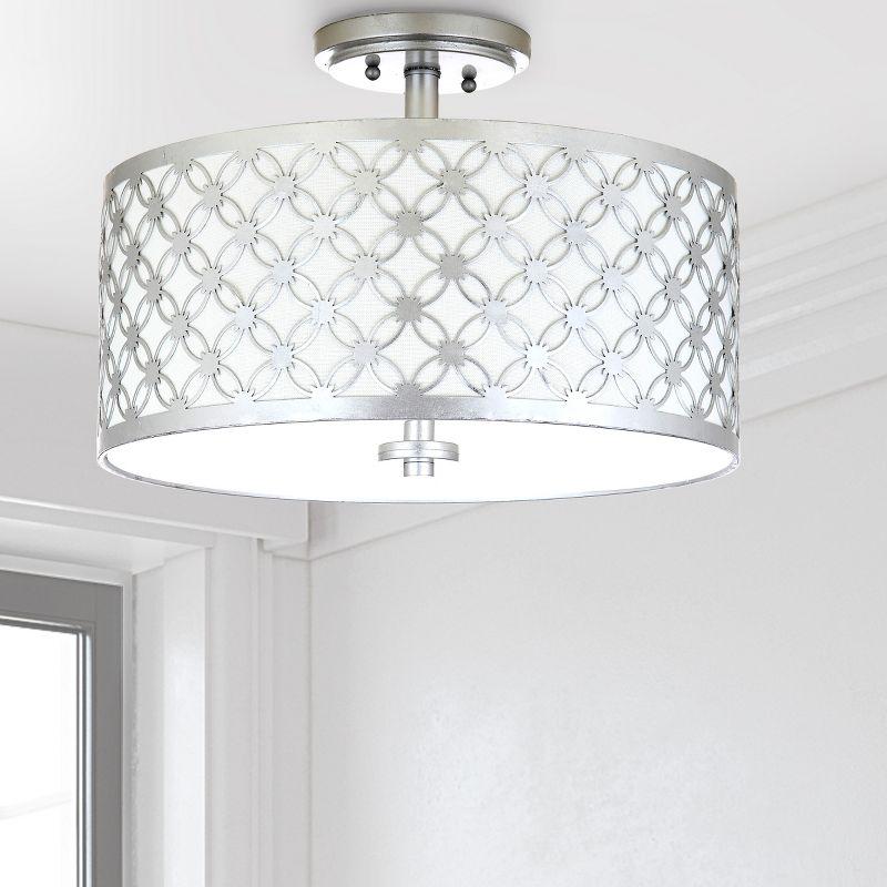 Hutch Flush Mount - FLU4002 - Silver - Safavieh