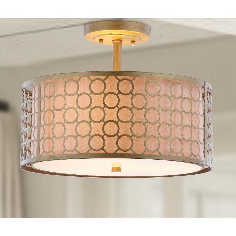 Giotta Ceiling Light - Antique Gold - Safavieh.