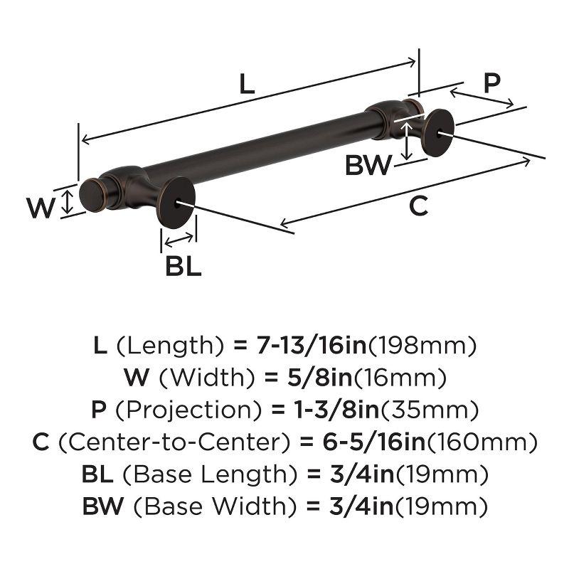 Winsome 6-5/16 in (160 mm) Center-to-Center Cabinet Pull