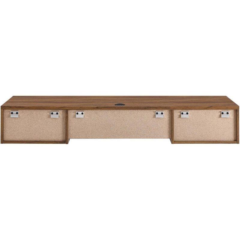 Modway Render Wall Mount Wood Office Desk