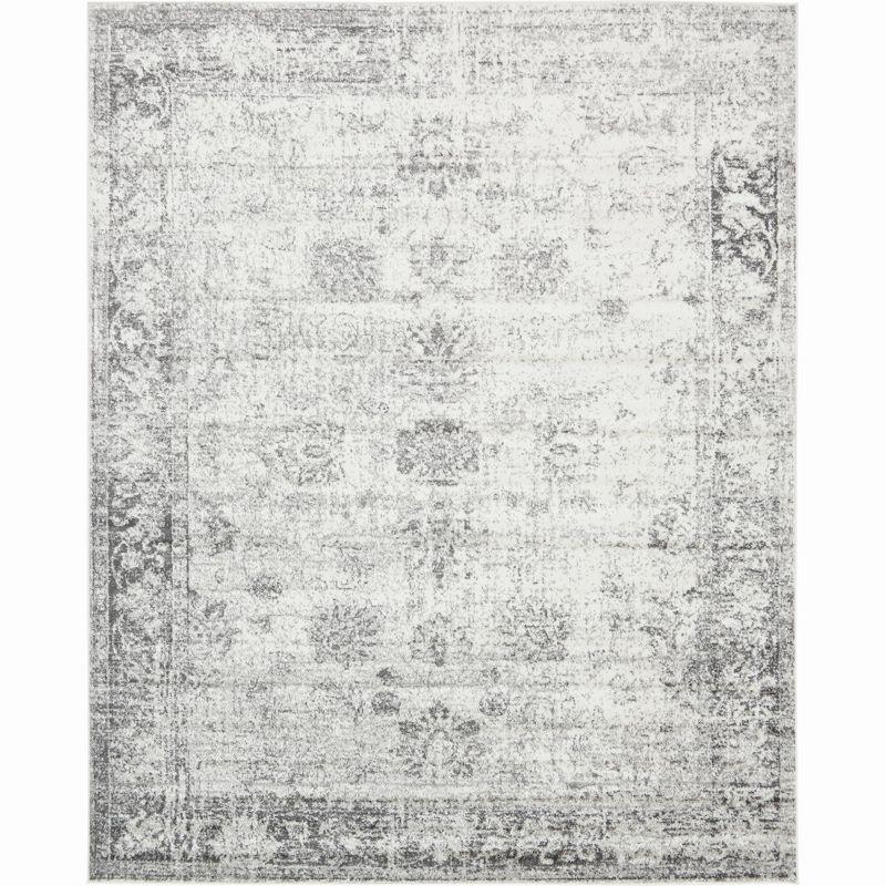 Casino Sofia Chic Gray Rectangular Indoor Rug - 8' x 10'