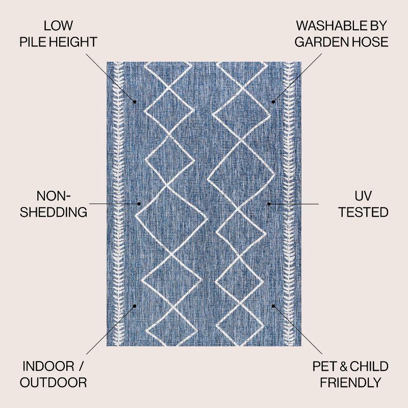 Derya Diamond Trellis Indoor/Outdoor Area Rug - JONATHAN Y