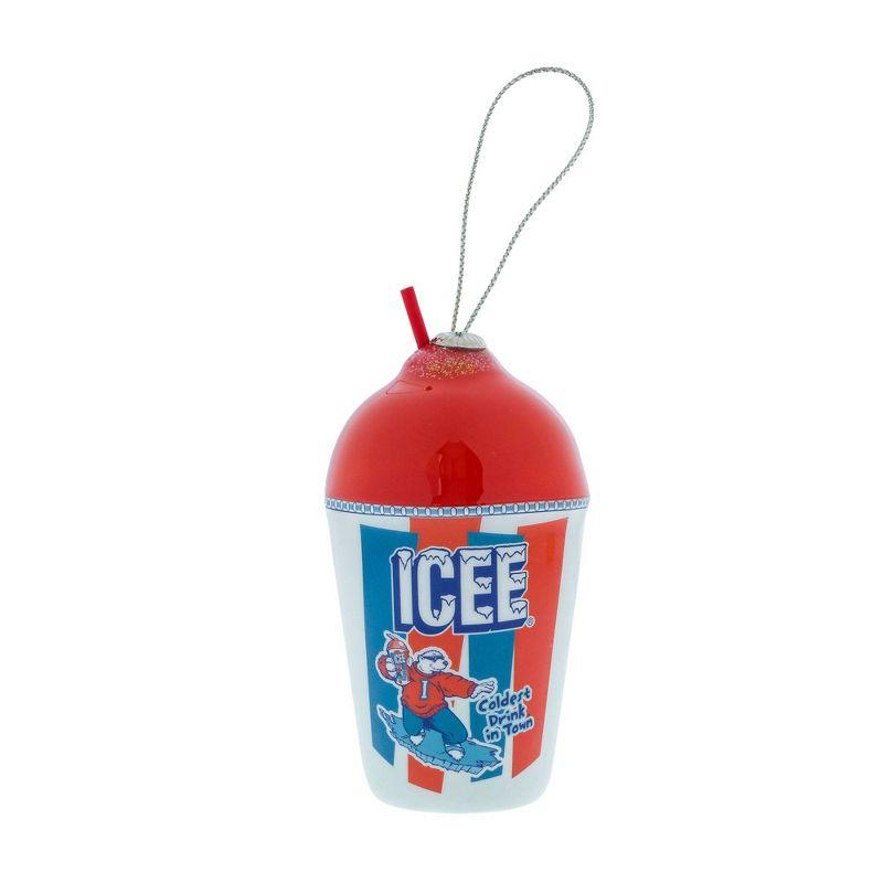 ICEE Cup Red and Blue Plastic Christmas Ornament