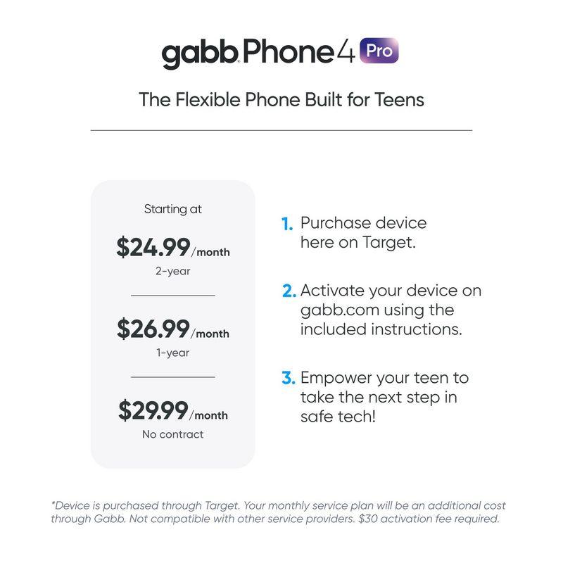 Gabb Phone 4 Pro - The Safe Phone Built for Teens