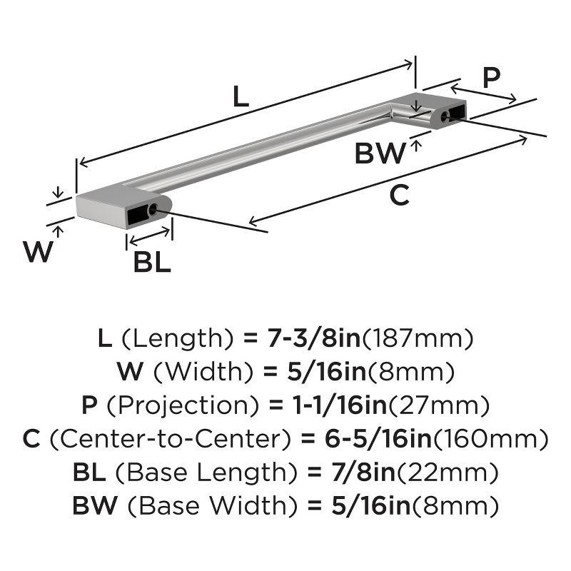 Amerock Cityscape Cabinet or Furniture Pull, 10 Pack